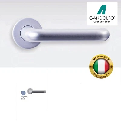 Coppia maniglie maniglia per porte interne mod TANARO alluminio contemporaneo - Immagine 1 di 2