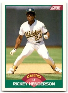 1989 SCORE ROOKIE & TRADED RICKEY HENDERSON OAKLAND ATHLETICS #50T