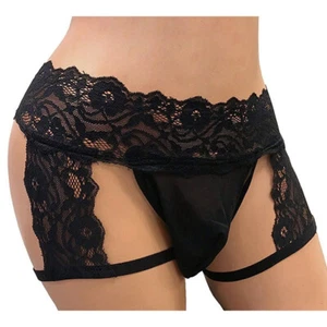 Herren Spitze Tanga Slips Sissy Sexy Heiß Höschen Unterwäsche Briefs Unterhosen - Bild 1 von 10