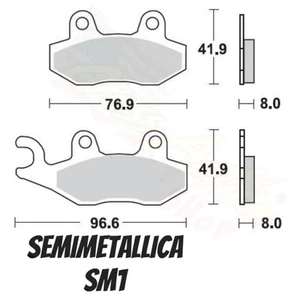 PASTIGLIE FRENO ANTERIORI SEMIMETALLICHE FRONT BRAKE KAWASAKI KVF 750 2005 2006 - Imagen 1 de 1