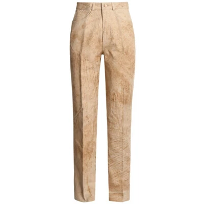 Pantalones de gamuza lavables Scully pierna cónica nuevos con etiquetas, talla 8 EE. UU., color beige, sin forro Foto 1 de 4