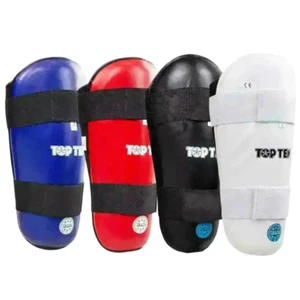 Top Ten almohadillas de combate de boxeo WAKO Shin Guards Muay Thai - Imagen 1 de 13