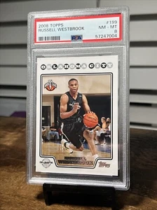 2008 Russell Westbrook RC Topps ROOKIE CARD #189 OKC PSA 8 NM-MT ๐ฅ๐ฅ - Picture 1 of 3
