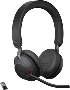Jabra Evolve2 65 Stereo Wireless Headset (MS Teams, USB-A) - Black - Picture 1 of 3