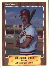 1990 Albuquerque Dukes ProCards #336 Mike Christopher