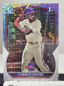 2023 1st Bowman Draft Chrome ~ TayShaun Walton ~ #BDC-183 ~ Phillies - Picture 1 of 2