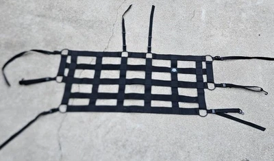 Jeep Wrangler, divisor de red/mascotas de carga, correas de safari construidas para contener, negro  Foto 1 de 4