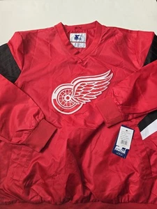 Detroit Red Wings Starter Pullover Jacket Lightweight Windbreaker Size XXL - Picture 1 of 11