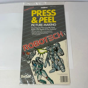 Set adesivi in vinile vintage 1985 Press & Peel Robotech nuovi - Foto 1 di 11