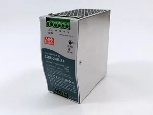 Mean Well SDR-240-24 AC-DC Alimentatore industriale DIN rail 24V 10A - Foto 1 di 6