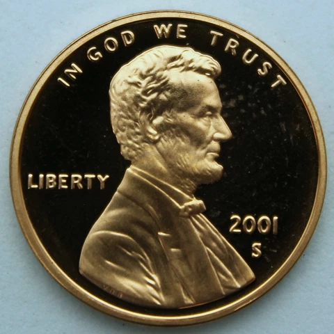 2001-S Proof Lincoln Cent Cover