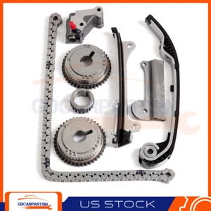 Kit de cadena de distribución con engranaje de cámara para 00-06 Nissan 1.8L Sentra XE GXE QG18DE DOHC 16V - Imagen 1 de 6
