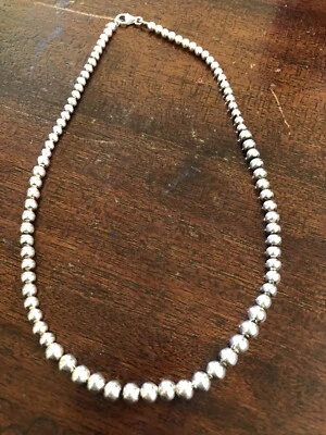 STERLING SILVER MODERN MODERNIST BALL DESIGNER SIGNED Necklace Foto 1 de 4