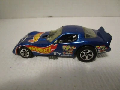 Pontiac Firebird 1977 auto divertido azul Hot Wheels con error logotipo Chevy Dragster de colección Foto 1 de 4