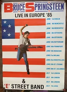 BRUCE SPRINGSTEEN / LIVE IN EUROPE '85 POSTER / LARGE SIZE: 24.75 x 35.0 inches - Picture 1 of 1