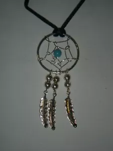 Vintage 2.5" Dream Catcher Necklace. New. - Picture 1 of 5