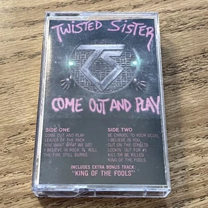 Twisted Sister "Come Out and Play" (Cassette Tape, 1985) Atlantic Records - Picture 1 of 3
