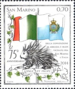 2014 San Marino 75° Rapp. Vicinato congiunta Gemella con Italia - Imagen 1 de 1