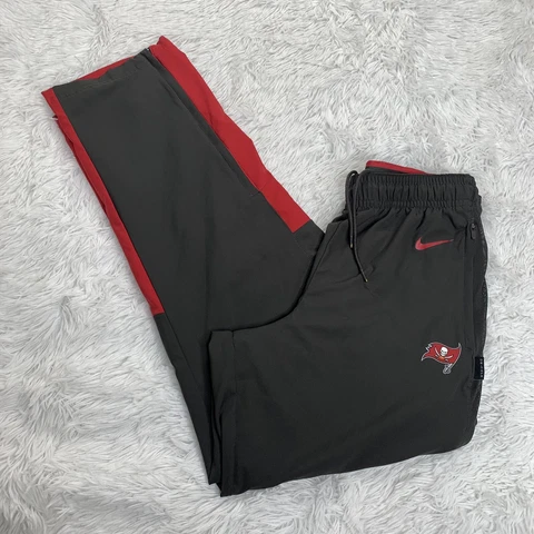 Nike On Field Tampa Bay Buccaneers NFL Mens Track Pants Size L Large Ankle Zip Cover