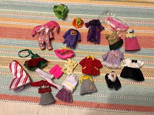 Lot/24pcs orig Kelly Doll Clothes Some Holiday Tops Bottoms Barbie ballet shoes