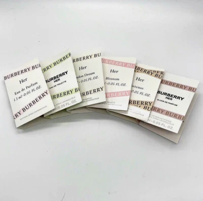 BURBERRY HER Collection Eau de Parfum London Dream Blossom Intense ¡JUEGO DE 6 MUESTRAS! Foto 1 de 4