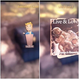 Fallout 76 PS4 PS5 Xp Bundle 150 Bobblehead Leader+150 Live And Love 8 Magazine - Foto 1 di 1