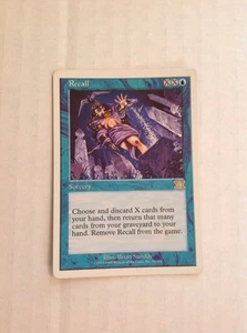 Magic The Gathering -Recall Socery 1993-1994 Card Recall - Picture 1 of 3
