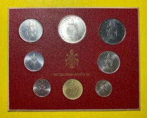 1973 VATICAN CITY (8) COINS MINT SET 500 LIRE .29oz SILVER PAUL VI CHRISTIANITY - Picture 1 of 7