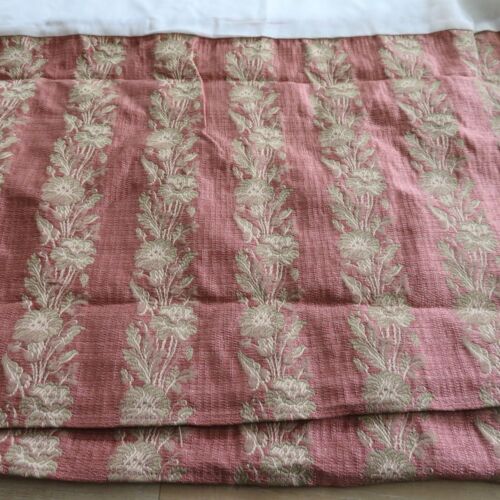 Vintage Westpoint Stevens Full Double Matrimonial Bed Skirt Gold Pink 15" Drop
