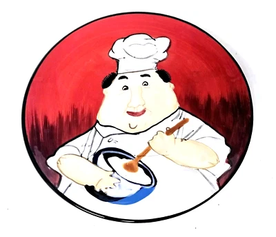 Plato de aperitivo International Tracy Flickinger Fat Chef certificado 5,5" Foto 1 de 4