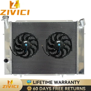 Radiator+Fan For 1979-1985 Holden Commodore VB VC VH VK V8 Manual 3Row Aluminium - Picture 1 of 4