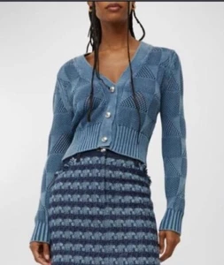 Neu Veronica Beard Mirembe Strick Cropped Cardigan Medium neu mit Etikett $ 395 - Bild 1 von 5