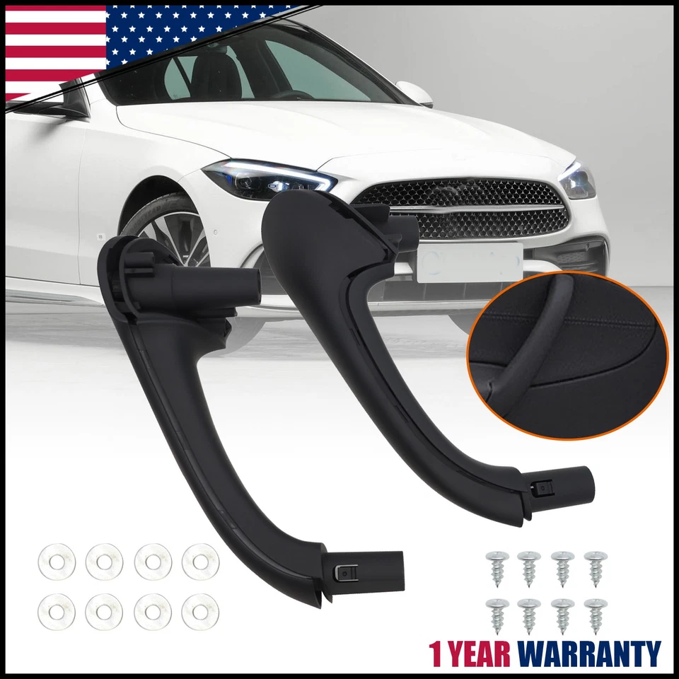Front Inside Door Pull Handles For Mercedes-Benz W203 C230 C240 C280 black Foto 1 de 4