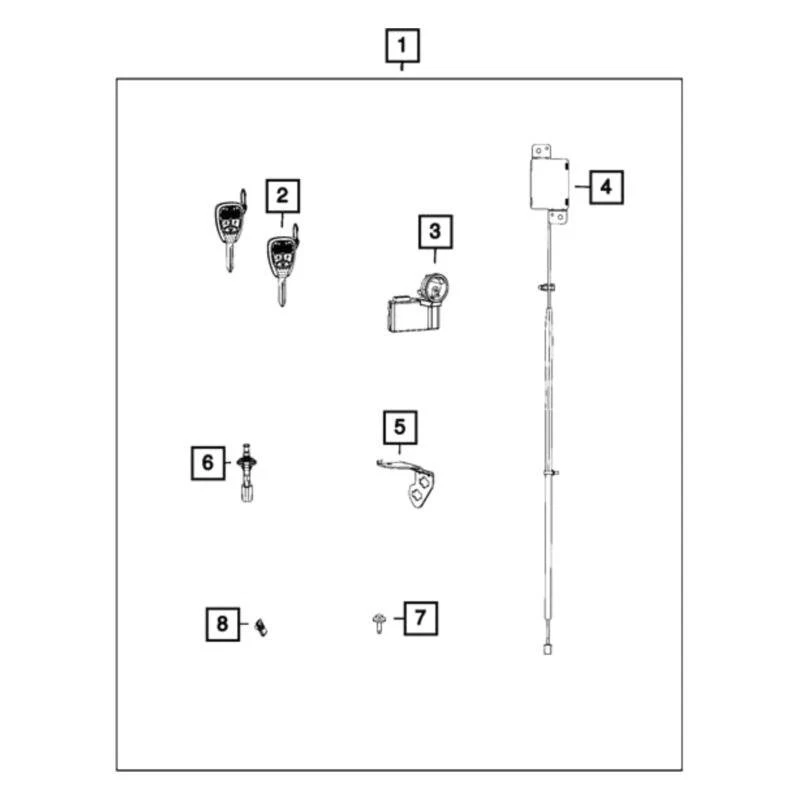 Mopar Front Keyless Entry Receiver Foto 1 de 1