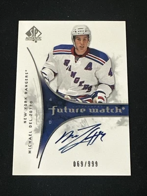 2009-10 SP Authentic Future Watch Auto 231 Michael Del Zotto New York Islanders - Image 1 of 2