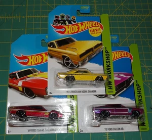 3X - 2014 Hot Wheels - 1974 Brazilian '69 Ford Torino Talladega '73 Ford Falcon - Bild 1 von 10