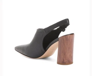 Mula Vince de cuero pura negra para mujer talla 41/US10 NUEVA SIN CAJA - Imagen 1 de 10