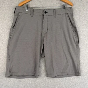 Trunks Multi Functional Shorts Mens 34x9.5 White Black Check Stretch - Picture 1 of 11