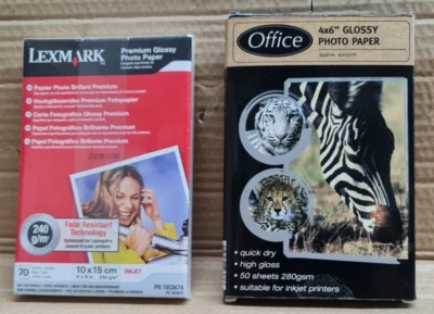 Lexmark & OFFICE  10x15 Glossy Photo Paper (70 & 50 sheets) - Image 1 of 4