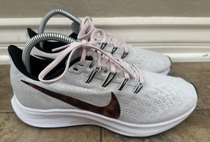 Nike Athletic Sneakers Zoom Pegasus 36 Women’s Vast Gray Tortoise Rose Sz 7.5 - Picture 1 of 7