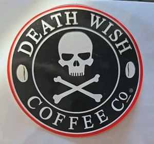 Death Wish Coffee Co. sin usar Pegatina 3,5" - Imagen 1 de 2