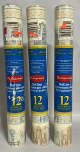 Rubbermaid Contact Paper 3 Rolls “Home Sweet Home” 3.3 yrds X 12” Total 30 sqf - Picture 1 of 3