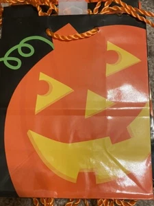 Lots of Hallmark Halloween Pumpkin Gift Bags Different Sizes & Lots to Choose - Picture 1 of 4