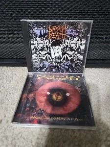 Napalm Death 2cd Lot From Enslavement Inside The Torn Apart 1995/1997 Press VG+ - Picture 1 of 11