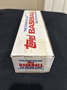 1985 or 1987 Topps Baseball Complete Factory Sealed Set Error Box Read
