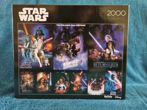 Buffalo Games Disney 2000 Piece Jigsaw  Star Wars Skywalker Saga Posters HTF