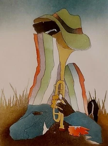 Charlotte REINE (1954) Original Farbradierung # 121/150 "la sieste" - NICKERCHEN - Bild 1 von 8