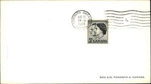 5 Cent Canada Stamp Briefmarke 1959 Stempel Cancel Toronto Ontario Brief Cover - Picture 1 of 1