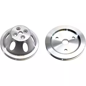 Kit de polea bomba corta Chevy de bloque pequeño de aluminio de 1 ranura superior e inferior 1959-68 - Imagen 1 de 14