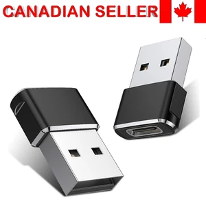 Adaptateur USB C Femelle vers USB Mâle Basesailor Type C vers USB A Connecteur C Noir 1x - Photo 1 sur 7